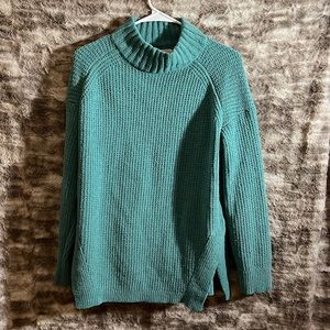 Medium teal a new day sweater
